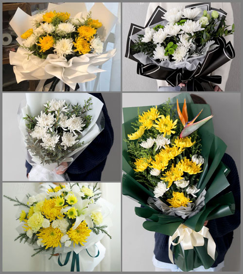 贵州六盘水盘县民主镇白事花束代送